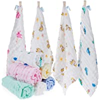 Los mejores  - Lictin 10 Piezas Toalla Facial Infantil Gasa de Dibujos Animados 30 x 30 CM Accesorio de Bebé Pañuelo Para Niños